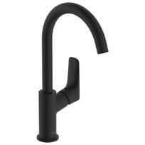 Vonios kambario praustuvo maišytuvas Hansgrohe Logis su kamščiu, juodas matinė 71130670