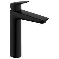 Hansgrohe LOGIS praustuvės maišytuvas su kamšteliu, matinė juoda 71090670