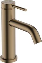 Hansgrohe Tecturis S 80 CoolStart praustuvės maišytuvas su pop-up uždarymu, matinė bronza