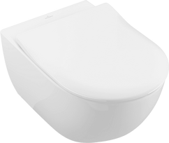 Pakabinamas tualeto puodas Villeroy & Boch Subway 2.0 komplektas, su DirectFlush, baltas, CeramicPlus, su dangčiu