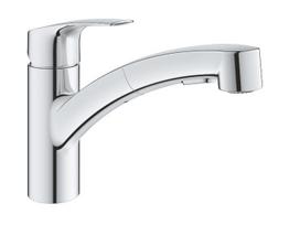 Virtuvės maišytuvas Grohe Eurosmart su ištraukiama galvute, chromuotas 30305001