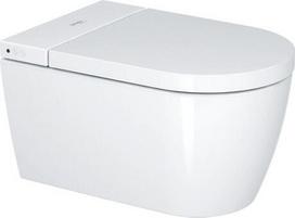 Pakabinamas unitazas su bide Duravit Starck f Lite Compact Rimless SensoWash, su dangčiu, 378x575 mm, baltas HG