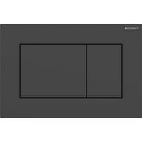 Mygtukas montuojamam rėmui Geberit Sigma30, 246x164 mm, matinė juoda su easy-to-clean danga / juoda, 115.883.16.1