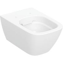 Pakabinamas tualeto puodas Geberit Smyle Square Rimfree, 350x540 mm, be dangčio, baltas
