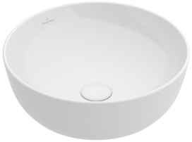 Vonios kriauklė Villeroy & Boch Artis D43cm, TitanCeram keramika, Ant paviršiaus, Balta 41794301