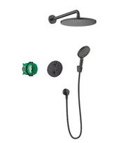 Dušo sistema Hansgrohe Ecostat S Croma 280 1jet, matinė juoda