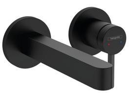 Hansgrohe Finoris 16,8 cm įmontuojamas vonios praustuvo maišytuvas, EcoSmart, matinė juoda 76051670