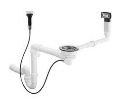 Sifonas virtuvės kriauklei Hansgrohe D16-11, 1½ x40/50 mm, pop-up, baltas plastikas