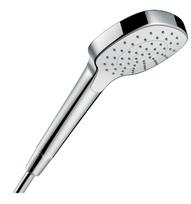 Dušo galvutė Hansgrohe Croma Select E 110 1jet, EcoSmart 9 l/min, balta/chromas