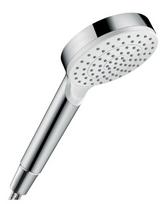 Dušo galvutė Hansgrohe Crometta 100 1jet, EcoSmart 6 l/min, balta/chromas