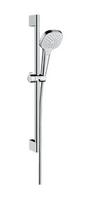 Dušo komplektas Hansgrohe Croma Select E Vario, 650 mm, 15 l/min, balta/chromas