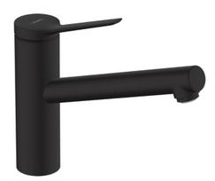 Virtuvinis praustuvės maišytuvas Hansgrohe Zesis M33-150 1jet, matinė juoda