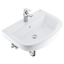 Vonios kriauklės maišytuvas Rinkinys maišytuvas + kriauklė Grohe Bau Ceramic + maišytuvas Start Flow baltas/chromuotas 39472000