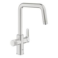 Virtuvės maišytuvas Grohe Blue Pure Eurosmart su filtru, supersteel 30583DC0