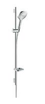 Dušo komplektas Hansgrohe Raindance Select E120 Eco U'S Puro 90 26623400 Baltas / Chromuotas