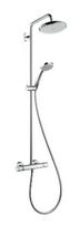 Dušo sistema Hansgrohe Croma Showerpipe 220 1jet su termostatu, 27185000 chromuota
