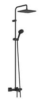 Dušo sistema Hansgrohe Vernis Shape Showerpipe 240 1jet su termostatu 26900670 matinė juoda
