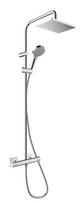 Dušo sistema Hansgrohe Vernis Shape Showerpipe 230 1jet EcoSmart+ su termostatu 26319000
