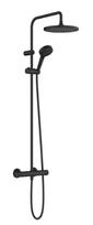 Dušo sistema Hansgrohe Vernis Blend Showerpipe 240 1jet su termostatu 240 26426670 Juoda matinė