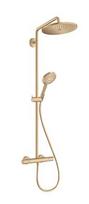 Dušo sistema Hansgrohe Croma Select S Showerpipe 280 1jet EcoSmart 26891140, Brushed Bronze