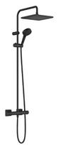 Dušo sistema Hansgrohe Vernis Shape Showerpipe 240 1jet su termostatu 26427670 matinė juoda