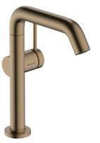 Vonios kriauklės maišytuvas Hansgrohe Tecturis S 210 Fine CoolStart EcoSmart+ su pasukama išvada ir push-open nutekėjimu 73360140 Brushed Bronze