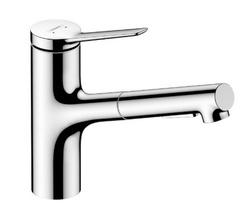 Virtuvinis kranas Hansgrohe Zesis M33 150 EcoSmart 2jet su ištraukiamu antgaliu 74810000 Chromuotas
