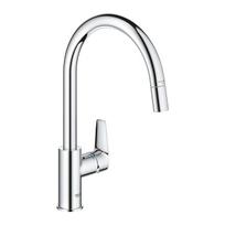 Virtuvės kriauklės maišytuvas Grohe StartEdge ištraukiamas Chromas 30550000