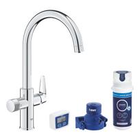 Virtuvės kriauklės maišytuvas Grohe Blue Pure StartCurve su filtru Chromuotas 30593000