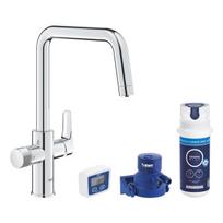 Virtuvės kriauklės maišytuvas Grohe Blue Pure Start su filtru chromuotas 30596000