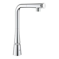 Virtuvinis kriauklės maišytuvas Grohe Zedra SmartControl Ištraukiamas Chromuotas 31593002
