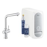 Virtuvės plautuvės maišytuvas Grohe Blue Home su filtru Chromuotas 31454001