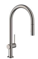 Virtuvės maišytuvas Hansgrohe Talis M54 210 ištraukiamas Brushed Black Chrom 72800340