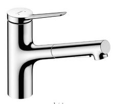 Virtuvės kranas Hansgrohe Zesis M33 150 ištraukiamas Chromas 74820000