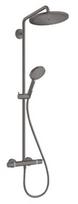 Dušo sistema Hansgrohe Croma Select S su termostatu, EcoSmart Raindance Select S 120 3jet Brushed Black Chrome 26891340