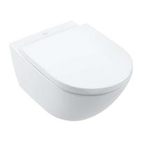 Pakabinamas klozetas Villeroy & Boch Subway 3.0 TwistFlush, AntiBac, CeramicPlus Rimless, be dangčio, baltas 4670T0T2