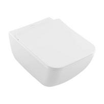 Pakabinamas klozetas Villeroy & Boch Venticello DirectFlush CeramicPlus Rimless su SoftClose dangčiu, baltas 4611RLR1