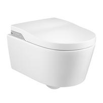 Pakabinamas WC su bide funkcija Roca In-Wash® Inspira - Vitreous Rimfree su SoftClose dangčiu, baltas