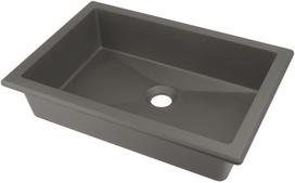 Vonios kriauklė Deante CORREO iš granito į montuojama ant paviršiaus (įpjovai) ANTHRACITE METALLIC, 500x350mm Antarcitas