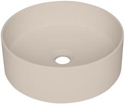 Voniai skirtas praustuvas Deante SILIA granitas ant paviršiaus, apvalus BEIGE, D360mm Bėžinė