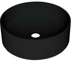 Vonios kambario praustuvas Deante SILIA granitinė ant stalviršio, apvali NERO, D360 mm Juoda