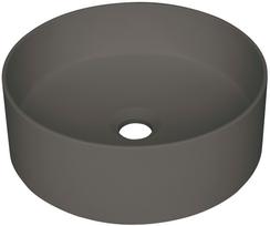 Vonios kriauslė Deante SILIA granitinė ant viršaus, apvali ANTHRACITE METALLIC, D360mm Antracitas