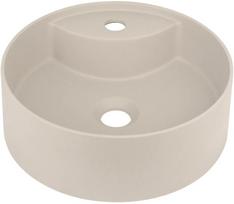 Voniai skirtas praustuvas Deante SILIA granitas ant stalviršiaus, apvalus BEIGE, D360mm Bėžinė