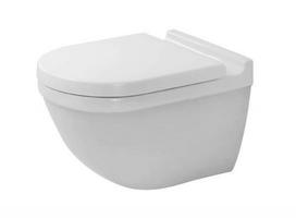 Pakabinamas klozetas Duravit Starck 3 HygieneGlaze Rimless be dangčio, baltas