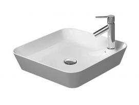 Vonios kambario praustuvas Duravit Cape Cod DuraCeram® WonderGliss 46x46 cm ant stalviršio, balta, modelis 2340460000