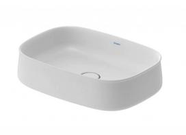 Vonios kambario Duravit Zencha WonderGliss DuraCeram ant stalviršio praustuvas 55x39 cm, baltas