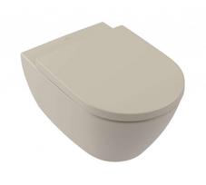 Pakabinamas klozetas Villeroy & Boch Subway 2.0 DirectFlush Rimfree AquaReduct plovimas, CeramicPlus, migdolų spalva 5614R0AM