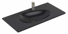 Villeroy & Boch Antao Furniture vonios praustuvas 100x50 TitanCeram keramika su CeramicPlus apdaila, juodas 4A76ABR7