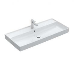 Vonios kriauklė Villeroy & Boch Collaro 100x47cm TitanCeram keramika su CeramicPlus danga, Balta 4A33A5R1