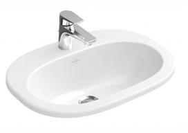 Vonios kriauklė Villeroy & Boch O.novo CeramicPlus apdaila, 56x41cm įmontuojama Balta 416156R1